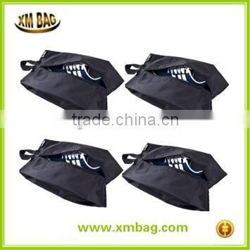Portable Waterproof Nylon Travel Shoe Bag with Zipper Closure