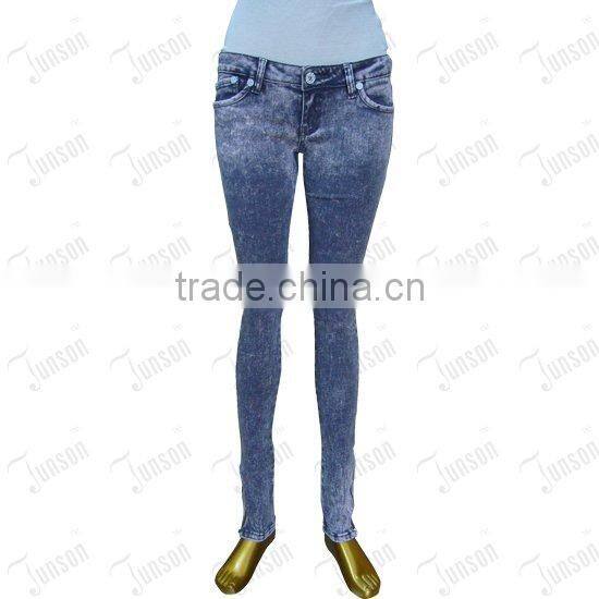 Hot Sale Lady's denim jeans - blue