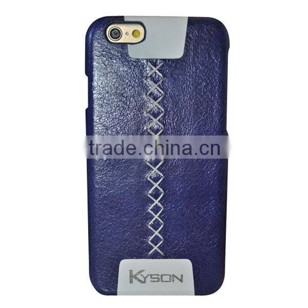 Genuine leather flip cover clear case for galaxy s6