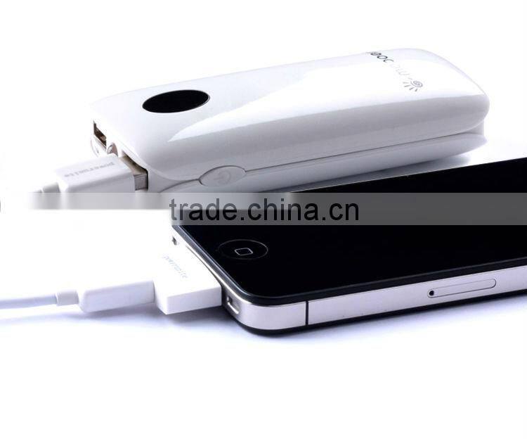 mopoer 5200mah mobile phone power bank with A grade battery cells for 4/4S/5