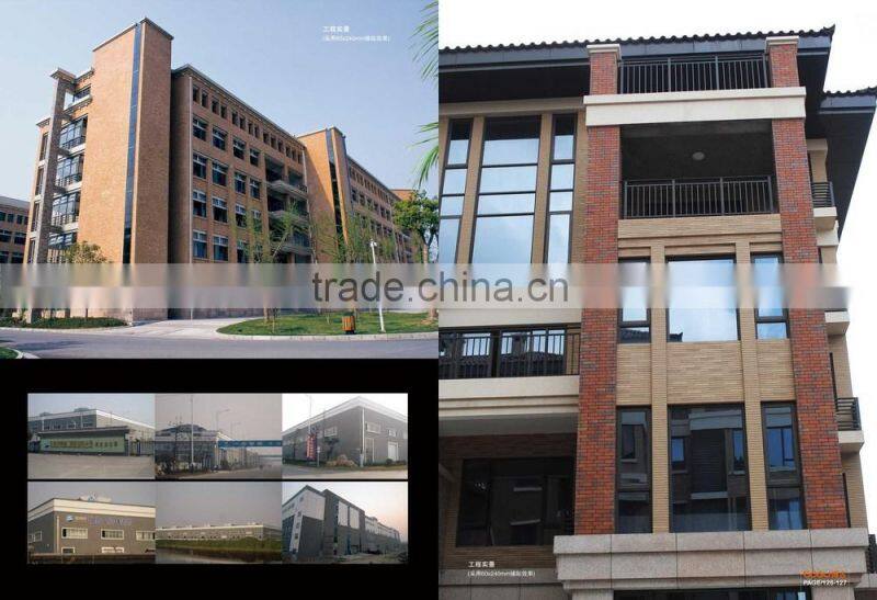 Color-shade exterior thin brick ceramic terracotta clay wall tile