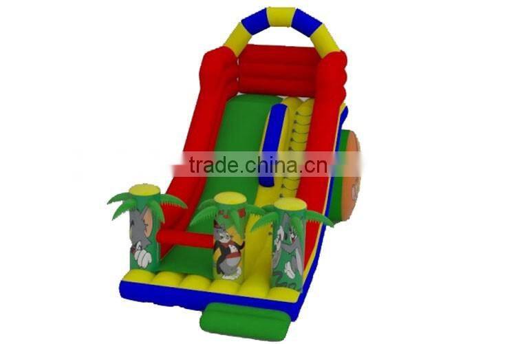 Tom and jerry theme giant inflatable slides for children garden