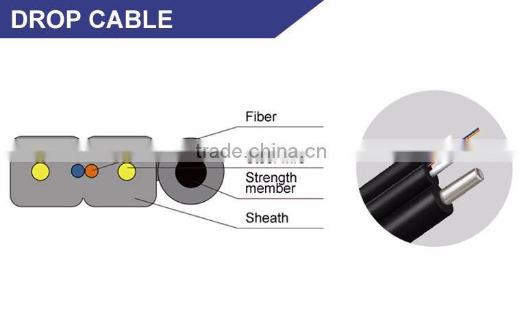HUIYUAN 1 G652D ftth drop 1 inch fiber optic cable