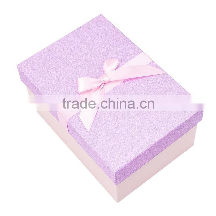 Wholesale high quality custom printed colored handmade cardboard gift box