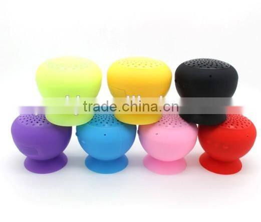 good quality colorful Suction cup mini portable waterproof bluetooth shower speaker from China factory