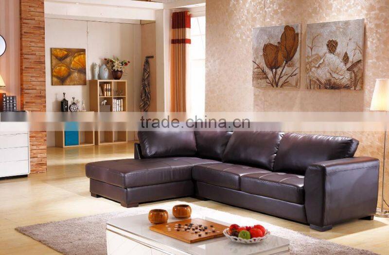 hot sale living room soft and leisure leather sofa