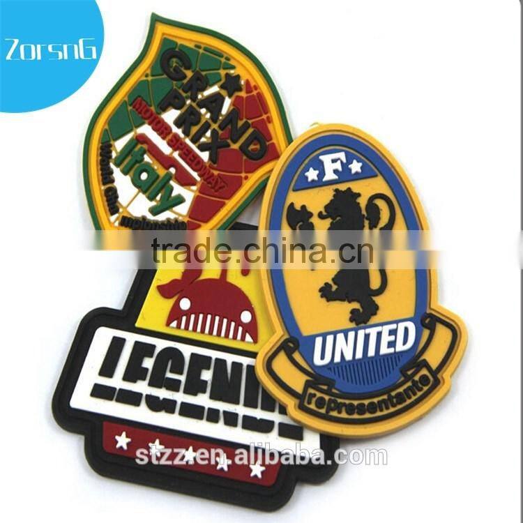 Custom double sides rubber logo clothes zipper puller