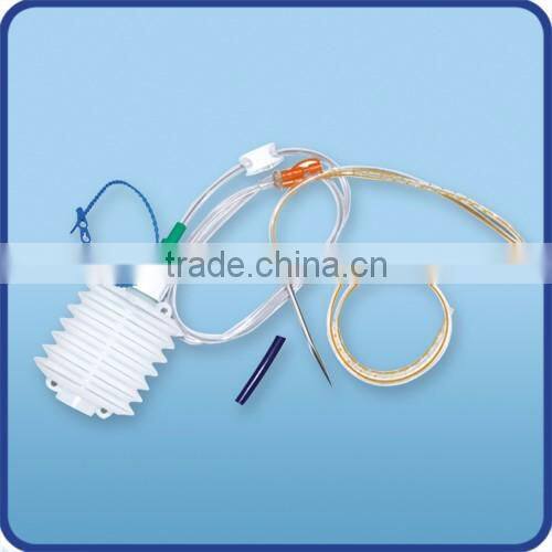 Medical Consumables high vacuum wound drains, aseptic PE Closed Wound Drainage System Hollow