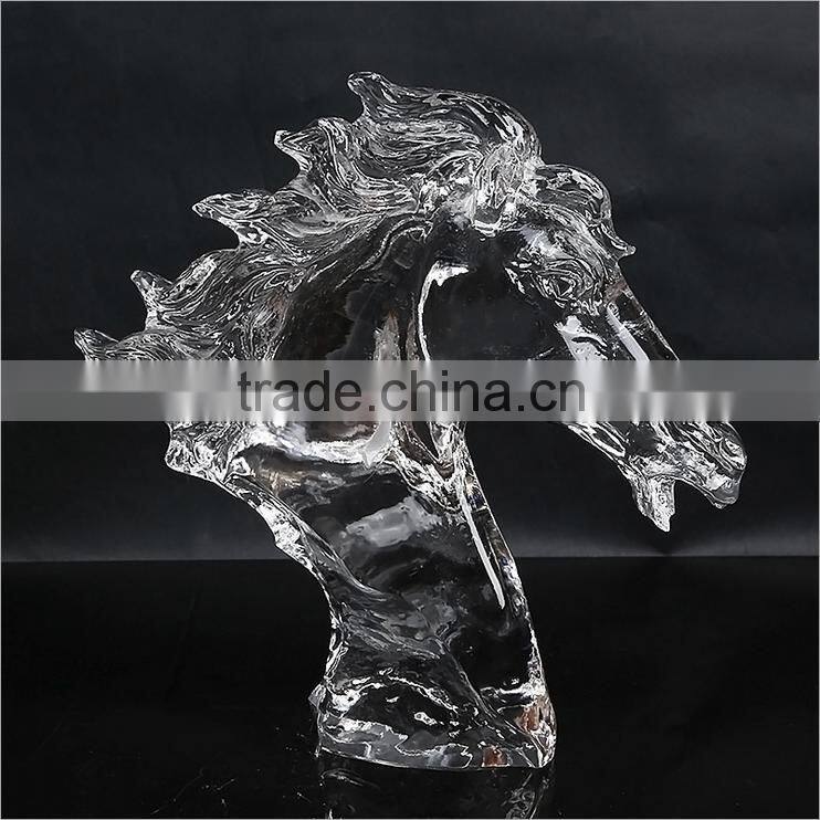 Crystal Lion Model Classics Top Grade Crystal Running Lion