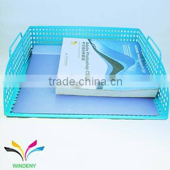 Factory direct free sample document tray desktop metal wire file holder for office