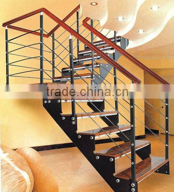hot sell staircase glass railing designs for home decor