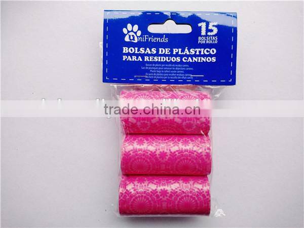 dog waste bag / dog poop bag / drawstring dog poop bag