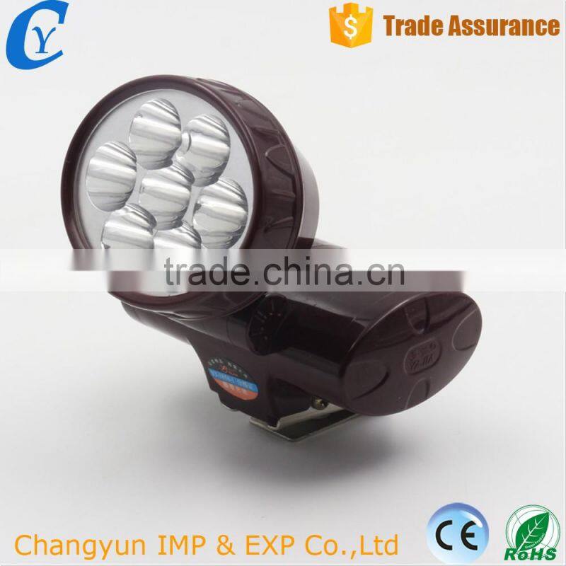 7 LED Bright Light Flashlight Energy Saving Plastic Body Rechargeable Headlamp