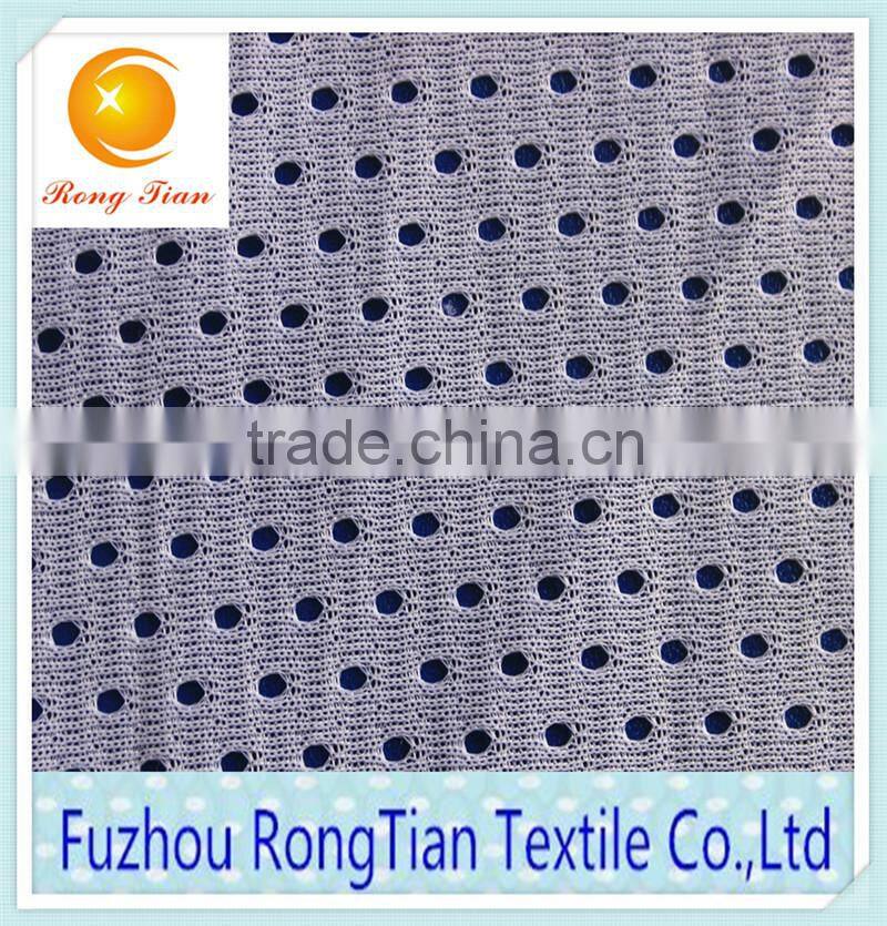 Polyester knit bullet patter hole mesh fabirc for chair cover