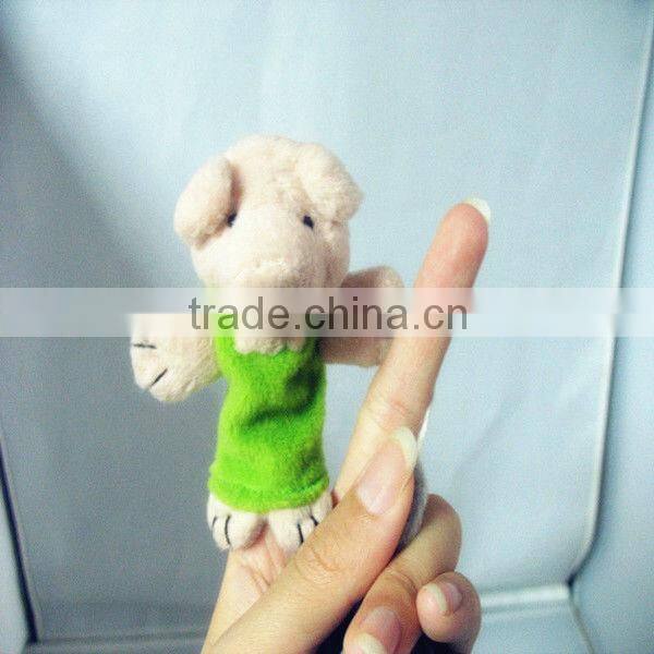 Animal Image Plush Finger Puppet
