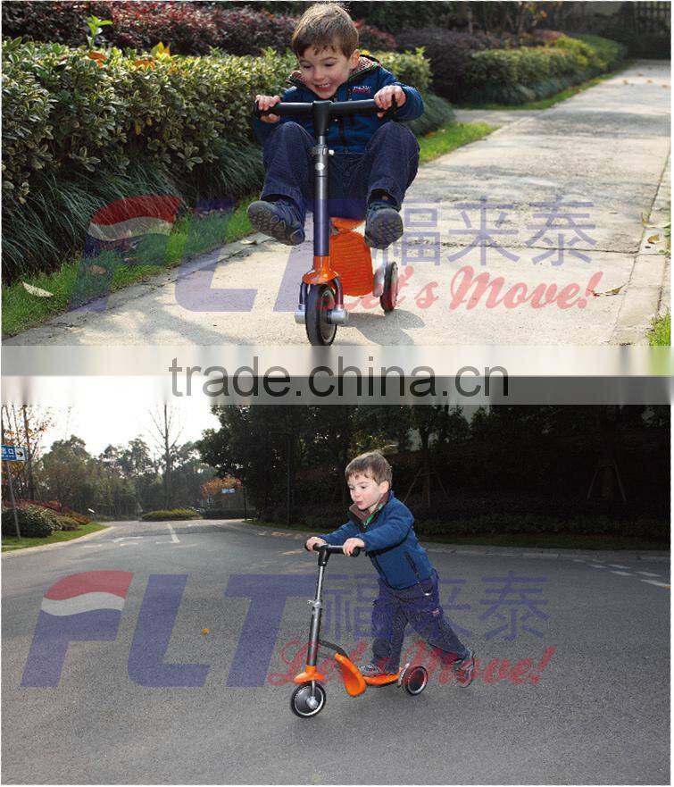 2015 new 2 in1 kids kick scooter with seat for cool riding
