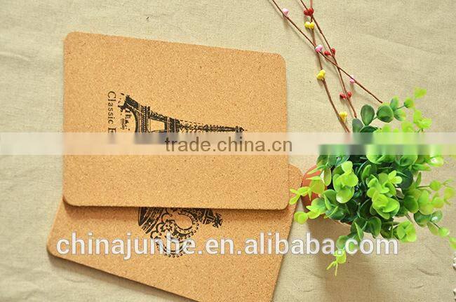 Fashion cork wood coasters for drinking