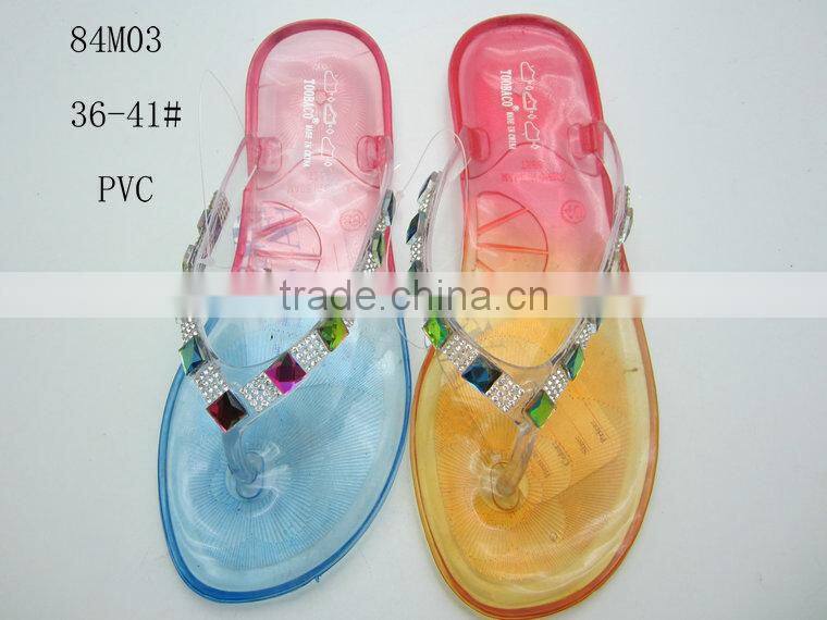 Hot Selling and Fashion PCU Women Flipflops for 2014Summer