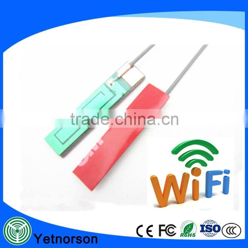 Factory Price good performance 2.4g internal wifi patch antenna with 1.13 cable