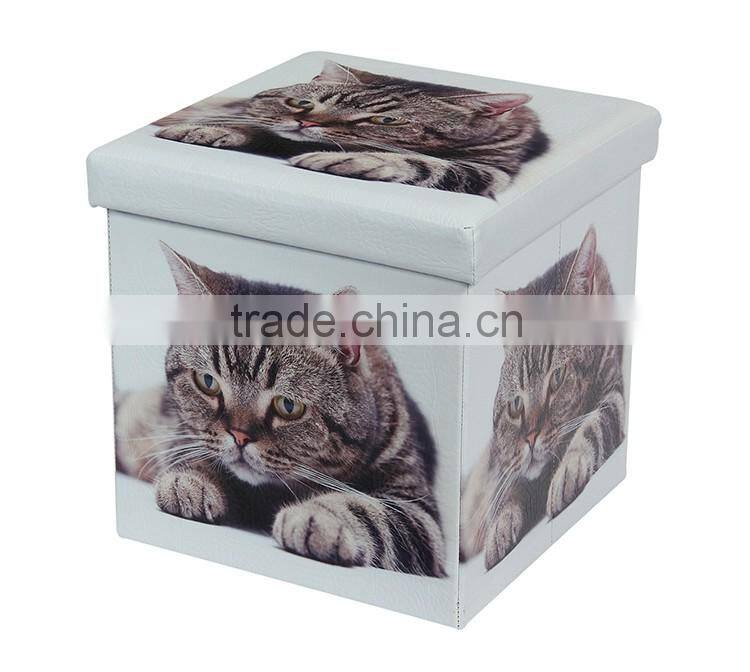 cheap furniture fashion folding storage chair box