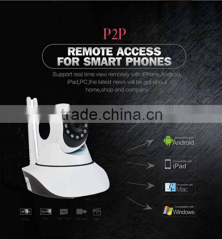 Wireless Pan/Tilt WIFI Audio Webcam Iphone Android CCTV IP Camera