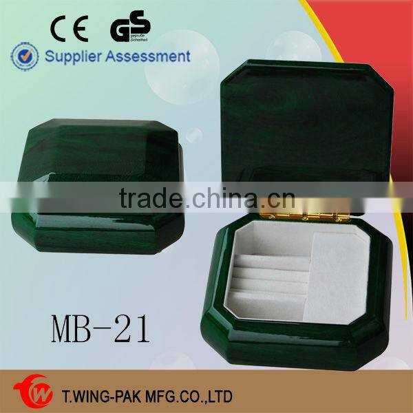 Hand cranked velvet lined finished wooden antique custom music box