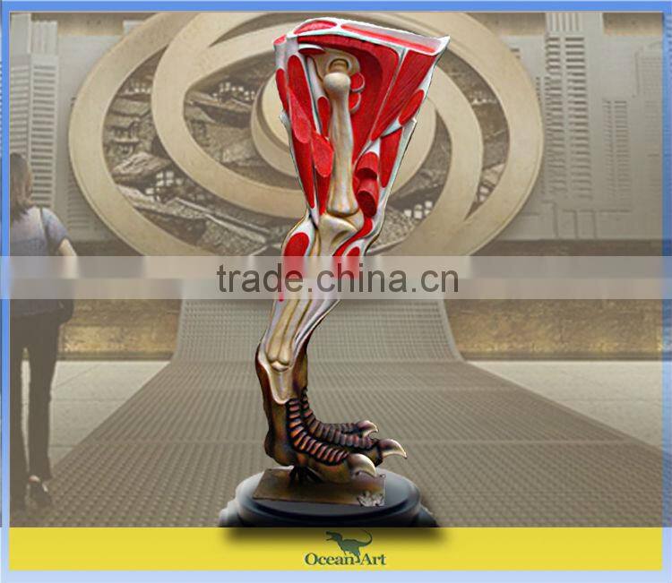 New style! New arrival! Fiber glass specimen that is the leg of the dinosaur, you will know the dinosaur very well