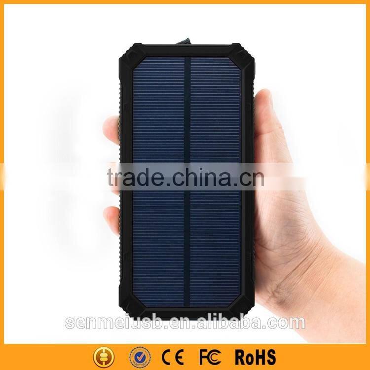 Best Selling Retail Items Solar Panel Backup External Battery 12000mAh