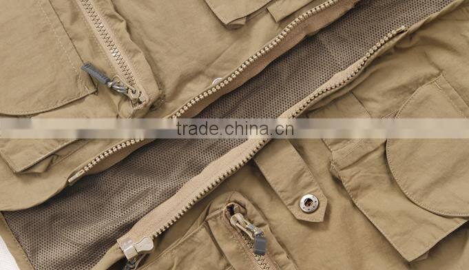 new design mens quick dry waterproof fishing coat multifunctional outdoor fishing vest