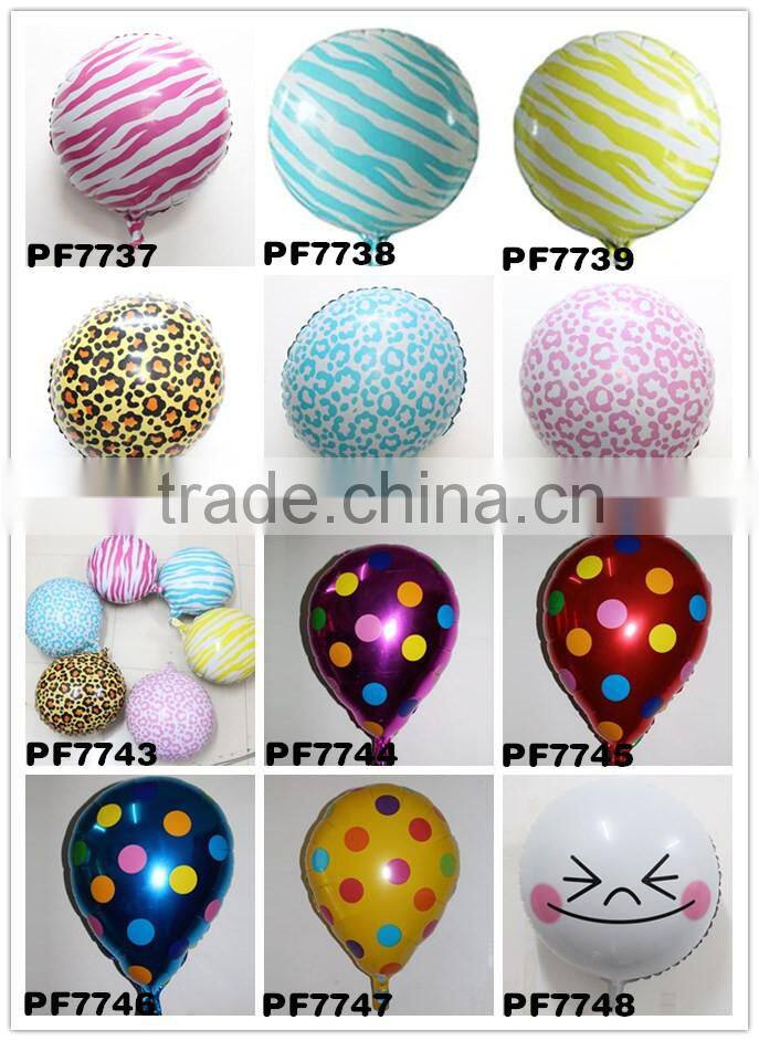 Anagram aluminum balloon zebra print fashion aluminum foil balloon