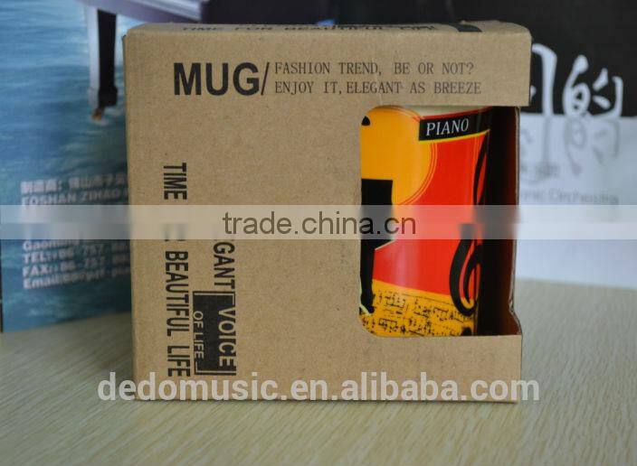 music note cup, customized music note mugs