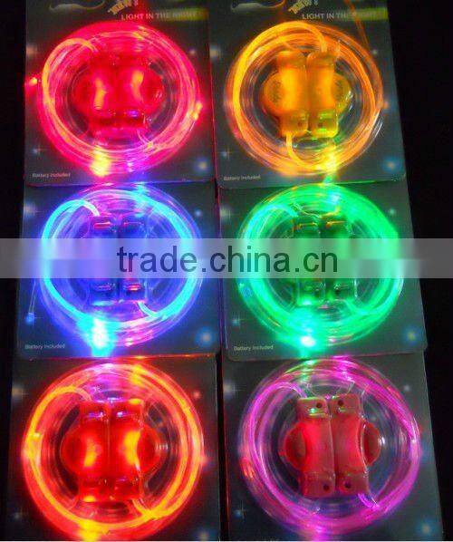Party Gift Led Lighted Shoelace Holiday Promotional in the night LED lighting luminescent lace