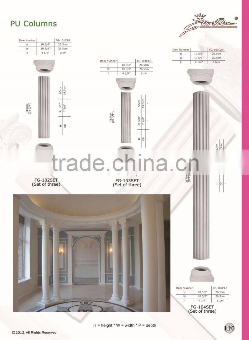 PU Good price beautiful new modern decorative Polyurethane Crown Moulding