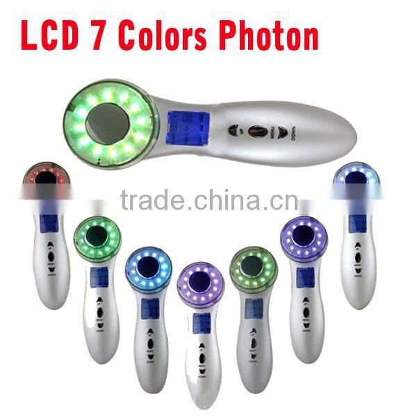 2015 China LED light therapy photon ultrasonic beauty machine