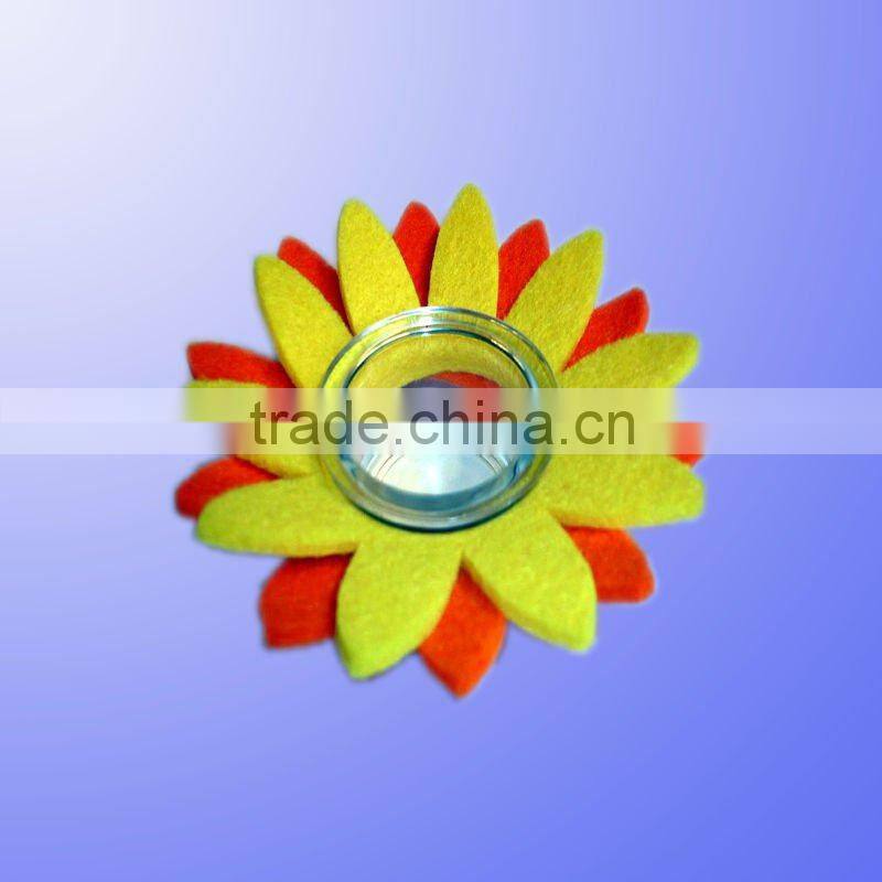 Very cute stars felt cup placemat and stars felt table placemats