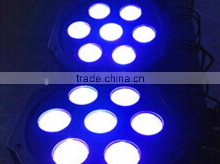 7pcs*3w RGBW LED Flat Par Light LED Wash Effect Indoor Stage Lighting