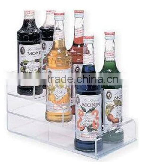 Clear acrylic bottle display led acrylic bottle display