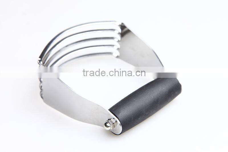 LFGB/FDA Mirror Finish High Quality Good Function Soft Grip Handle Stainless Steel Pastry Blender