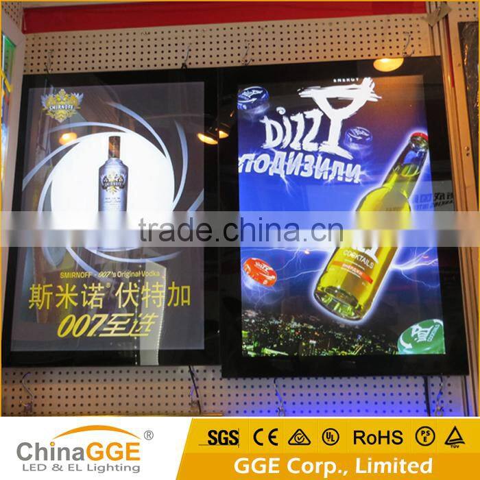 Unique design aluminum profiles outdoor light box waterproof led picture frames light box