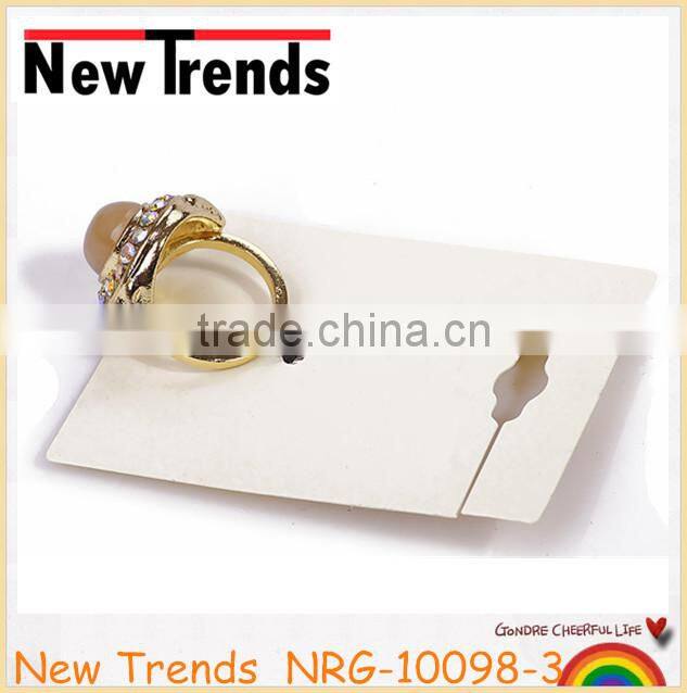 Luxury large marble gemstone ring with AB stones