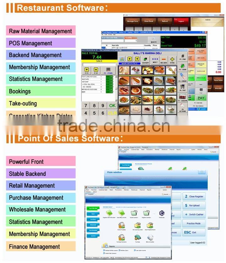 IZP018 9.7" Touch Screen Android Pos System With Embedded Printers Ibutton 3G + WIFI RFID Writer and Reader