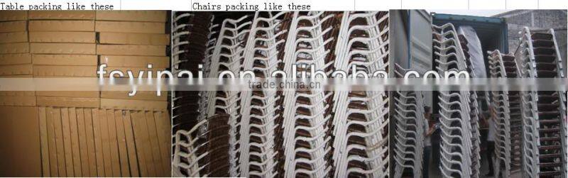 cheap round stainless steel dining table YT1