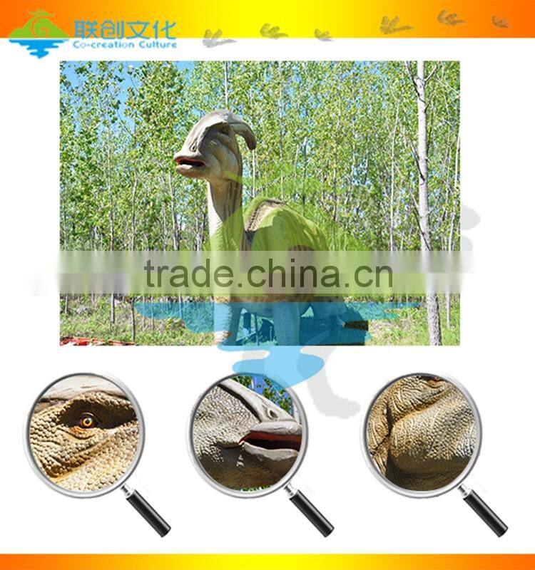 Amusement park robotic dinosaur model