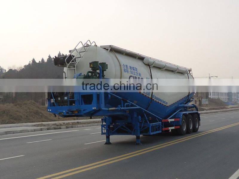 CIMC 55m3 3 axle bulk cement powder semi trailer hot sale