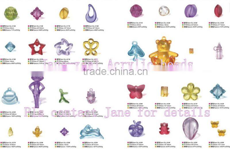 2013 tranparent acrylic beads/plastic beads