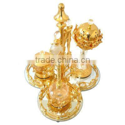 2014 Glass Incense Oil Burner sets with perfume bottle T059
