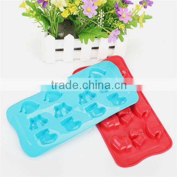 Creative silicone santa claus hat ice mold