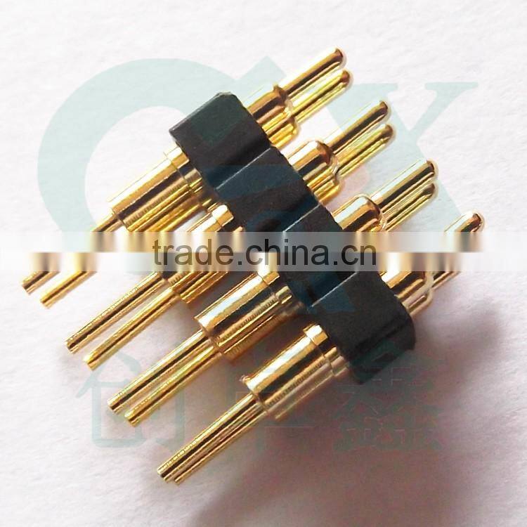 male gender two row 6pin connector pogo pin connector for PCB application