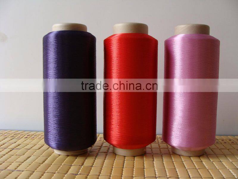 DTY dyed filament polyester yarn knitting