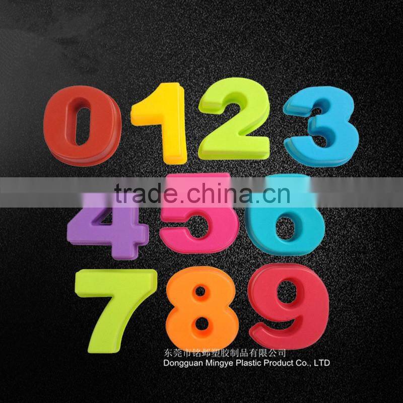 0-9 10 Number Shape Silicone 3D Mold Cookware Dining Bar Non-Stick Cake Decorating Fondant Soap Mold Decorating Stencil pan